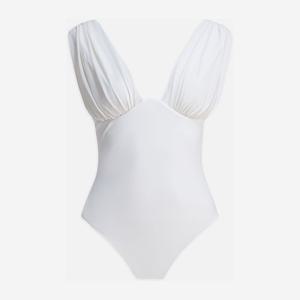 짐머만 딥 브이넥 개더 숄더 원피스 수영복 5099WRS261 IVO