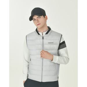 헤지스 골프 25FW 그레이 남성 경량 스윙 다운 베스트 HUJU5D712G1