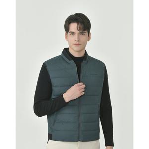 헤지스 골프 25FW 터키쉬블루 남성 경량 스윙 다운 베스트 HUJU5D712T3