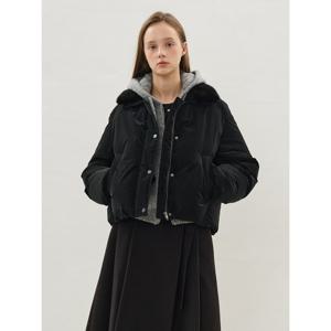 [올리브데올리브]탈부착 퍼카라 벨벳라이크 덕다운 점퍼 OP5WMA73