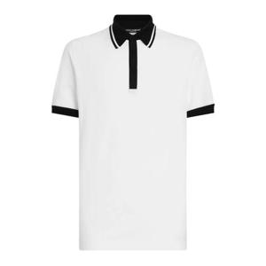 돌체앤가바나 콘트라스트 트리밍 폴로 셔츠 G8SJ4TG7O6A