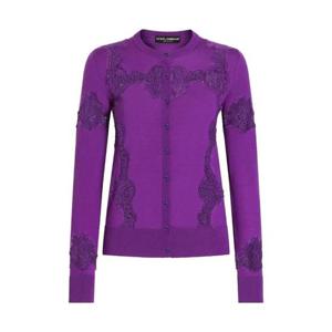 돌체앤가바나 울 레이스 인레이 가디건 FXV05TJDVCS