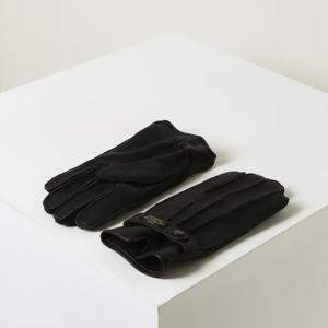 헤지스  25FW  남성 가죽 엠보 장갑 HZGV5F101BK