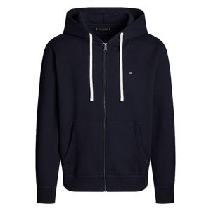 타미힐피거 에센셜 플리츠 기모 후드 집업 MW0MW37234 블랙