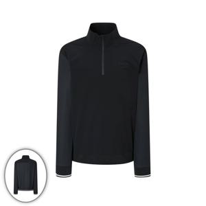 [헤지스골프] 남성 우븐 하이브리드 집업 티셔츠 블랙 HUTS5C614BK