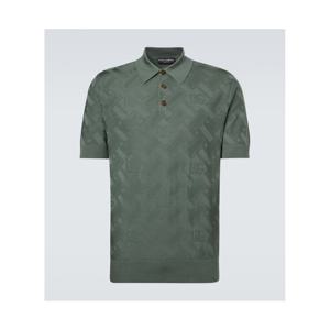돌체앤가바나 DG 실크 폴로 셔츠 P01129710