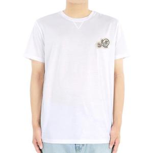 몽클레어 남성 더블 로고 패치 반팔(화이트) 8C00025 8390Y 001