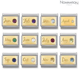 노미네이션 컴포저블 클래식 탄생석 골드 링크 030519 여자팔찌 남자팔찌