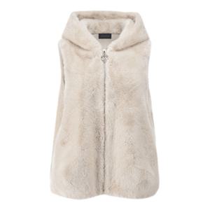 [탱커스]후드 집업 소프트 페이크 퍼 베스트 (TX4VT015L0)