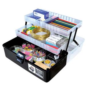 계단식 태클박스 화구박스 소품함 블랙 정리함 플라스틱박스 공구함 작업테이블 다용도공구함 부품보관 플라스틱칸막이 툴박스 공구정리함