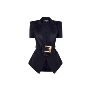 발망 벨티드 브이넥 재킷 GF1SB225ME54 EAPBLACKBLACK TP970441450