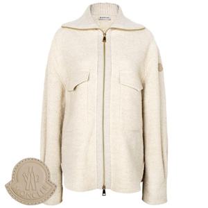 몽클레어 25FW 베이지 부클레 울 집업 셔츠 자켓 2F00022 597TE 268