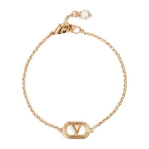 발렌티노 오발레트 스와로브스키 펄 체인 팔찌 W2J0Y76UXM R5G