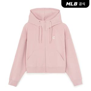 [MLB공식] 26SS 여성 베이직 벌룬핏 후드집업 CLE (L.Pink) 3FTRB1061-45PKL