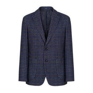 바쏘 실크 린넨 블렌디드 멀티컬러 체크 자켓(BSY1JS10A)