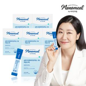 비타민마을 모노밀 슈퍼 프로바이오틱스 19 저당스틱 유산균 30포 x 6박스 (총6개월분)