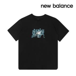 [뉴발란스]뉴발란스 반팔티셔츠 러너 티셔츠 여성 블랙 WT61S9R6