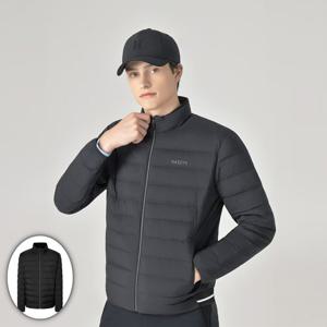 [헤지스골프] 남성 에센셜 경량 다운 점퍼 블랙 HUJU5D902BK