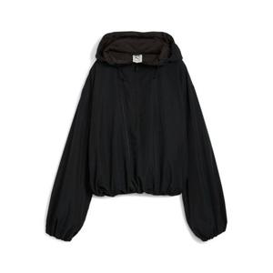 푸마 x 로제 오버사이즈 하프 집 자켓 WV - Black 633797-01 253020