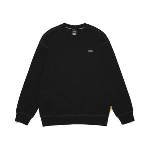 [내셔널지오그래픽키즈]K265USW910 스몰로고 맨투맨 CARBON BLACK