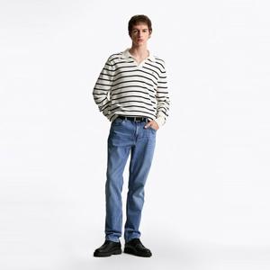 [공식][타미힐피거] 조니 코튼 카라 니트 (T12F1KPN120MT10FA)