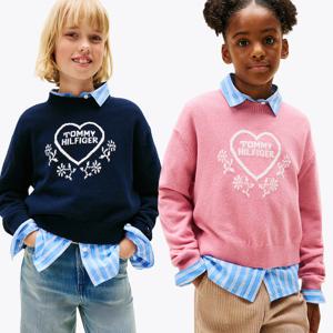 [공식][타미힐피거] 하트 자카드 스웨터 2종 택1 (T42F7WWO650GT1)