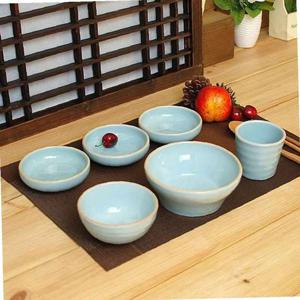 여주 소야 도자기 아름 블루 1인그릇세트A (6P)