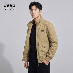 JEEP SPIRIT 빈티지 항공점퍼 베이지 (JSFAJK401)