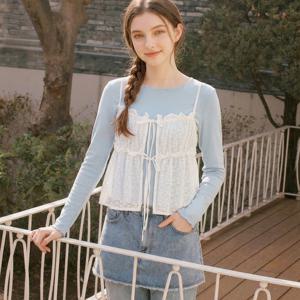 FOCUS   2SET 레이스 뷔스티에+티셔츠 PBBF6S1TS6541