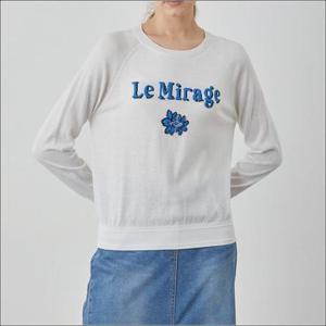 올리비아로렌 HC04 메탈 레터링 자카드 풀오버 VVCBL5S2381