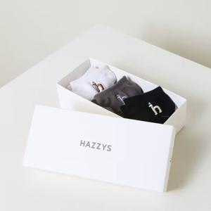 헤지스  26SS  남성 체크 면혼방 발목양말3종세트 HZSS6E806MU