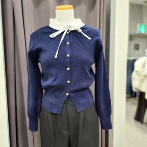 [포커스]리본 끈 니트가디건_FS6A3KT3015