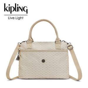 [키플링]  토트백 칼라리사  시그니처 베이지 KMABT04 SIBE-잠실점