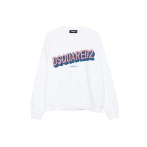 디스퀘어드2 로고 프린트 스웨트셔츠 S74GU0895S25516
