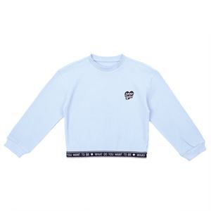 [티파니(정상)](T51KKT030)-연블루 와플 맨투맨