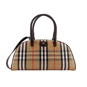 26 SS 버버리 로고 패치 체크 토트백 베이지 8117522