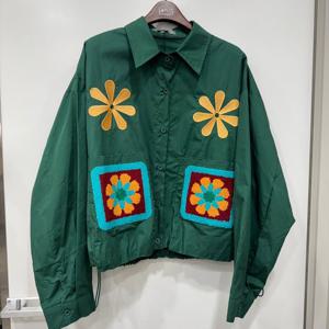 [르니앤맥코이]플라워자수 스트링 셔츠MM11BL402_YS