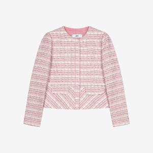 [베스띠벨리]노카라 라운드넥 트위드 자켓 ( BKJAB21040 )