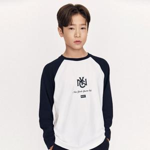 [지오다노 주니어]03095911 프린트 라그란 긴팔 티셔츠