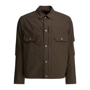 사카이 버튼 프론트 체스트 포켓 코튼 재킷 2603921M550 BROWN