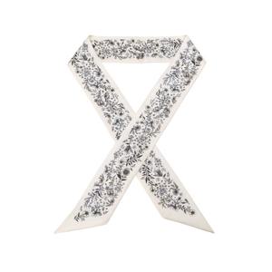 [헤지스]HISC6E381IV_[Jardin]여성 뜨왈드주이 아이보리 플라워 실크 스카프