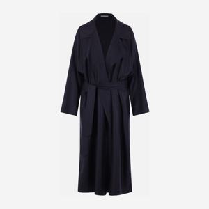 두산 와이드 라펠 벨티드 트렌치 코트 U1450B MIDNIGHT