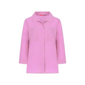 [택가 156,000원] 크로커다일레이디 오픈 솔리드 블라우스_CLEMBL211