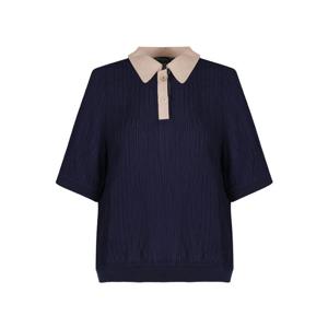 [택가 128,000원] 크로커다일레이디 크링클 주름 폴로 블라우스 티_CLEMBL502