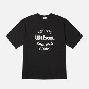 윌슨반팔티 VQA W252001NTS46-BLK 시그니쳐 그래픽 티셔츠