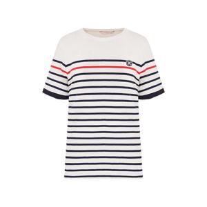 [택가 85,000원] 크로커다일레이디 레드라인 배색 스트라이프 티_CLEMTS204