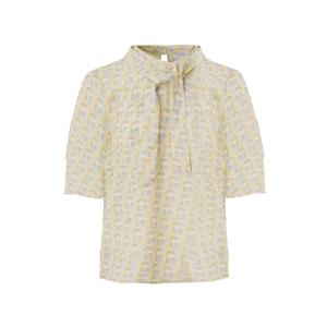 [택가 128,000원] 크로커다일레이디 밑단 트임 패턴 프린트 블라우스_CLEMBL102