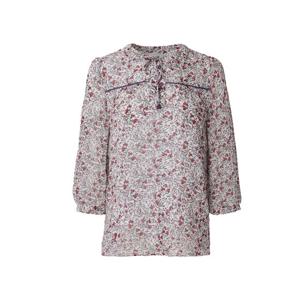 [택가 128,000원] 크로커다일레이디 소프트 플라워 리본 블라우스_CLEMBL106