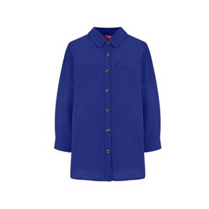 [택가 119,800원] 크로커다일레이디 가슴 포켓장식 잔체크패턴 블라우스_CLEMBL902