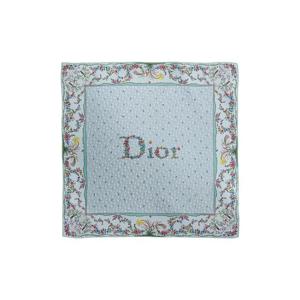 디올 디올아무르 실크 트윌 레볼루션 플라워 90 스퀘어 스카프 블루 멀티컬러 62DOF090I674-C502